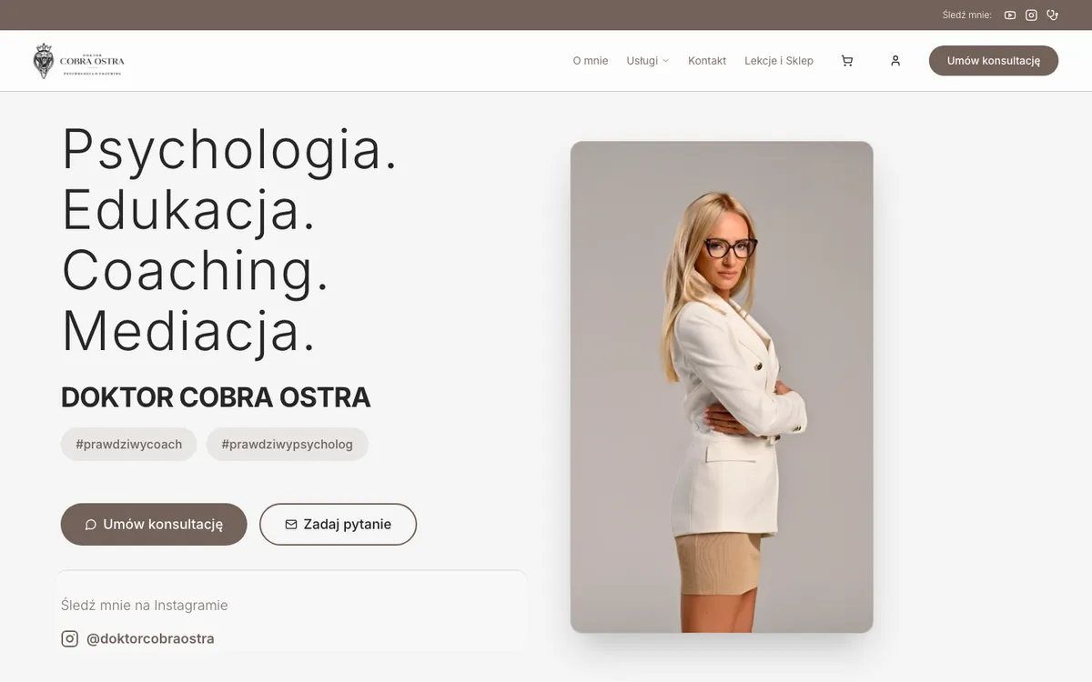 Strona główna drcobraostra.pl - sklep z kursami i konsultacjami psychologa